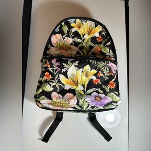 Lesportsac Backpack Black With Flowers